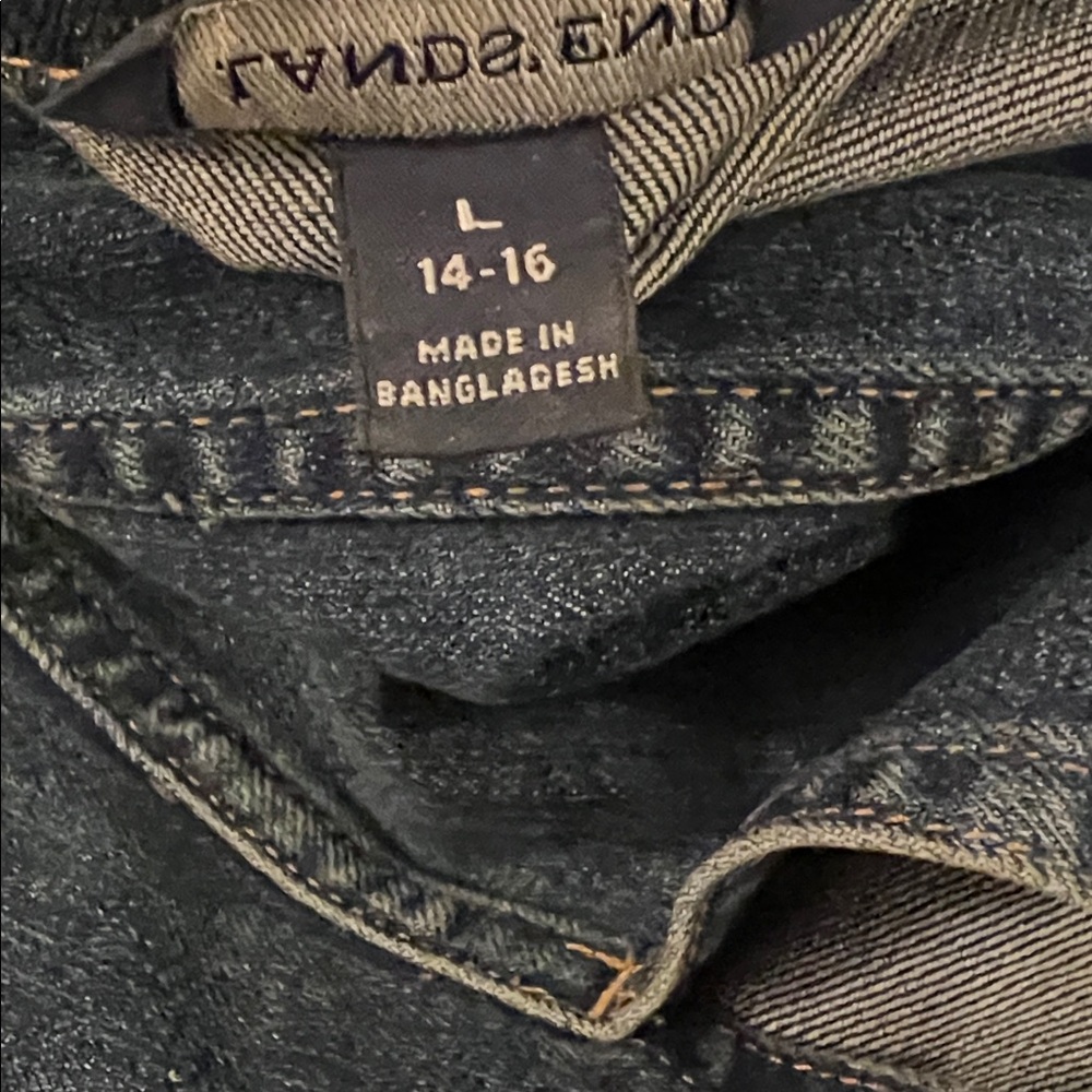 Lands' End Dark Blue Denim Jacket - Picture 6 of 6